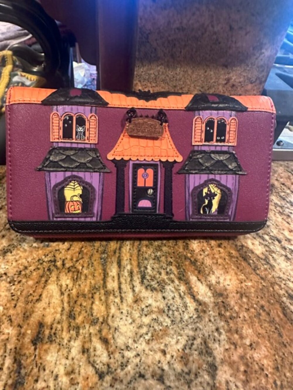 Vendula London Excellent Condition Ghoulevard Halloween Zip Around Wallet